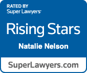 Natalie Nelson Rising Stars Badge By Super Lawyers
